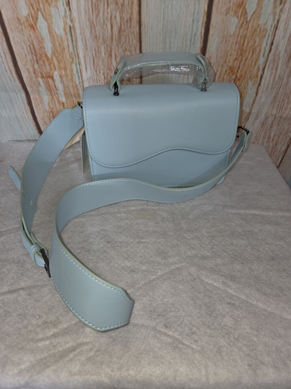 Hvisk Anthropologie Women’s Light Blue Crossbody Bag with Top Handle